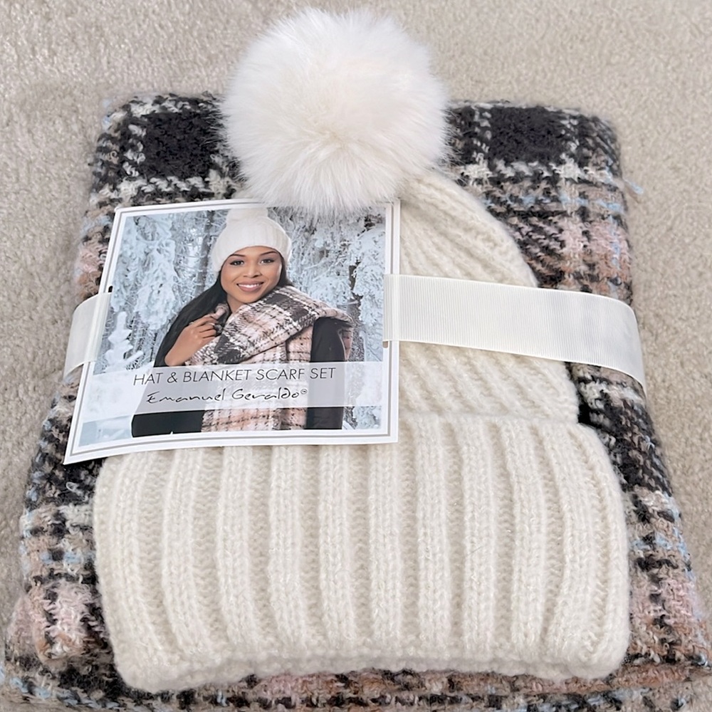 Brand new hat and scarf combo